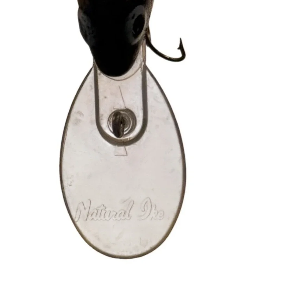 Natural Ike Vintage Deep‎ Diving Crankbait Lure Orange Black Crawfish Pattern
